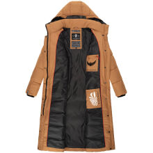 Navahoo Isalie ladies long winter jacket quilted Camel-Gr.XS