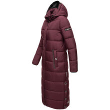 Navahoo Isalie Damen lange Winterjacke gesteppt Weinrot-Gr.XS