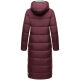 Navahoo Isalie Damen lange Winterjacke gesteppt Weinrot-Gr.XS
