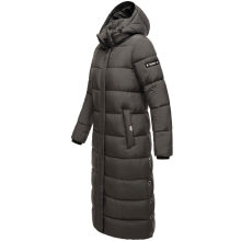 Navahoo Isalie Damen lange Winterjacke gesteppt Anthrazit-Gr.XL
