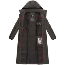 Navahoo Isalie Damen lange Winterjacke gesteppt Anthrazit-Gr.XL
