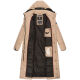 Navahoo Isalie ladies long winter jacket quilted Taupe-Gr.XS