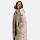Navahoo Isalie ladies long winter jacket quilted Taupe-Gr.S