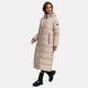 Navahoo Isalie ladies long winter jacket quilted Taupe-Gr.S