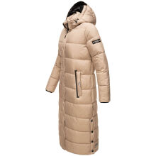 Navahoo Isalie ladies long winter jacket quilted Taupe-Gr.L