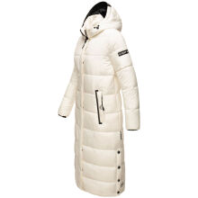 Navahoo Isalie Damen lange Winterjacke gesteppt Offwhite-Gr.XS