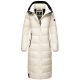 Navahoo Isalie Damen lange Winterjacke gesteppt Offwhite-Gr.XS