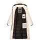 Navahoo Isalie Damen lange Winterjacke gesteppt Offwhite-Gr.XS