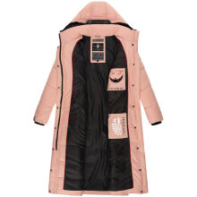Navahoo Isalie Damen lange Winterjacke gesteppt Rosa-Gr.XS