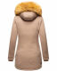 Marikoo Karmaa Damen Parka Winterjacke warm gefüttert Taupe Größe M - Gr. 38