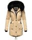 Navahoo Luluna Princess Damen Kunstfell Winterjacke Beige Größe XS - Gr. 34