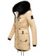 Navahoo Luluna Princess Damen Kunstfell Winterjacke Beige Größe XS - Gr. 34