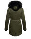Navahoo Luluna Princess Damen Kunstfell Winterjacke Olive Größe XS - Gr. 34