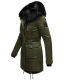 Navahoo Luluna Princess Damen Kunstfell Winterjacke Olive Größe XXL - Gr. 44