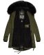Navahoo Luluna Princess Damen Kunstfell Winterjacke Olive Größe XXL - Gr. 44