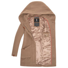 Marikoo Maikoo Damen Trenchcoat Wintermantel Taupe Grey Größe L - Gr. 40