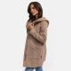 Marikoo Maikoo Damen Trenchcoat Wintermantel Taupe Grey Größe L - Gr. 40