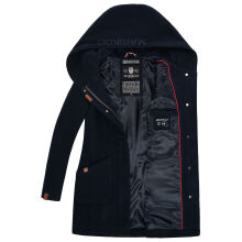Marikoo Maikoo Damen Trenchcoat Wintermantel Dark Navy Größe S - Gr. 36