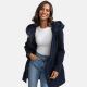 Marikoo Maikoo Damen Trenchcoat Wintermantel Dark Navy Größe M - Gr. 38