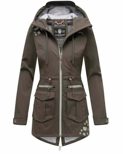 Marikoo Ulissaa Damen Softshell Jacke Anthrazit-Gr.XXL