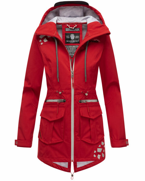 Marikoo Ulissaa Damen Softshell Jacke Rot-Gr.XXL