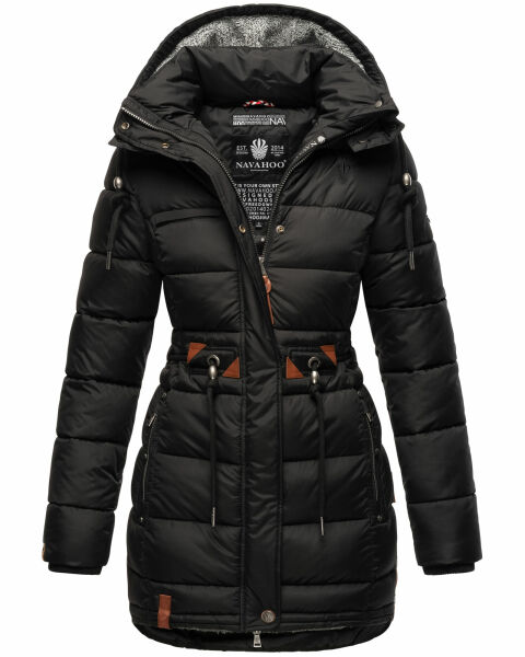 Navahoo Daliee Damen Winter Steppjacke B876 Schwarz Größe XL - Gr. 42