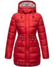 Navahoo Daliee Damen Winter Steppjacke B876 Rot Größe XS - Gr. 34