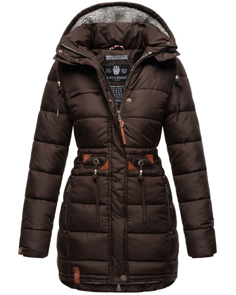 Navahoo Daliee Damen Winter Steppjacke B876 Schoko Größe XS - Gr. 34