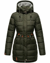 Navahoo Daliee Damen Winter Steppjacke B876 Olive Größe XS - Gr. 34