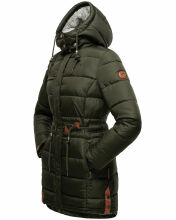Navahoo Daliee Damen Winter Steppjacke B876 Olive Größe XS - Gr. 34