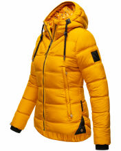 Navahoo Renesmee ladies winter hooded quilted jacket Gelb-Gr.XS