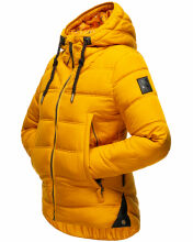 Navahoo Renesmee ladies winter hooded quilted jacket Gelb-Gr.XS