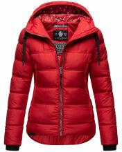 Navahoo Renesmee ladies winter hooded quilted jacket Rot-Gr.XS
