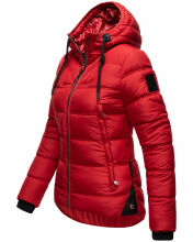 Navahoo Renesmee ladies winter hooded quilted jacket Rot-Gr.XS
