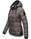 Navahoo Renesmee Damen Winter Steppjacke mit Kapuze Dunkelgrau-Gr.XS