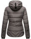 Navahoo Renesmee Damen Winter Steppjacke mit Kapuze Dunkelgrau-Gr.XS