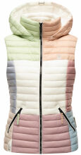 Navahoo Shadaa Multikulti ladies vest sleeveless quilted vest Pastel-Gr.XS