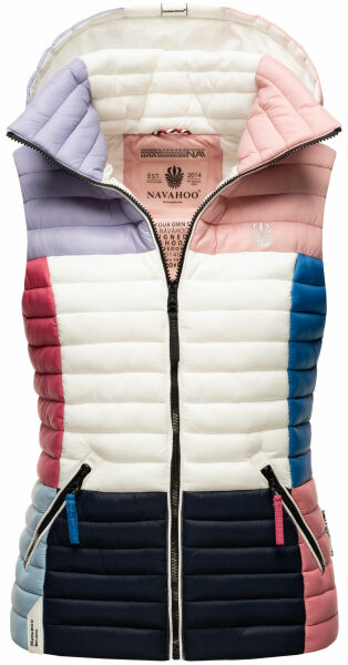 Navahoo Shadaa Multikulti ladies vest sleeveless quilted vest Dark1-Gr.XS