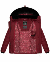 Marikoo Qesraa Damen Winterjacke B884 Bordeaux Größe XS - Gr. 34