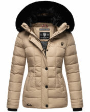 Marikoo Qesraa Damen Winterjacke B884 Taupe Größe XS - Gr. 34