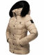 Marikoo Qesraa Damen Winterjacke B884 Taupe Größe XS - Gr. 34