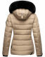 Marikoo Qesraa Damen Winterjacke B884 Taupe Größe XS - Gr. 34