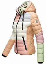 Navahoo Lulana Damen Steppjacke Colour Blocking Design Kulti-Past.-Gr.XS