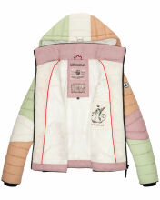 Navahoo Lulana Damen Steppjacke Colour Blocking Design Kulti-Past.-Gr.XS