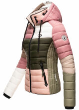 Navahoo Lulana Damen Steppjacke Colour Blocking Design Kulti-Natur-Gr.XS