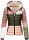 Navahoo Lulana Damen Steppjacke Colour Blocking Design Kulti-Natur-Gr.XS