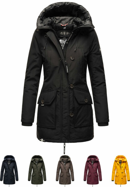 Navahoo Freezestoorm Damen Parka Winterjacke gefüttert mit Kapuze