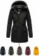 Navahoo Freezestoorm Damen Parka Winterjacke gefüttert mit Kapuze