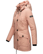 Navahoo Freezestoorm Damen Parka Winterjacke gefüttert mit Kapuze Rosa Größe XS - Gr. 34