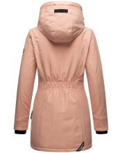 Navahoo Freezestoorm Damen Parka Winterjacke gefüttert mit Kapuze Rosa Größe XS - Gr. 34